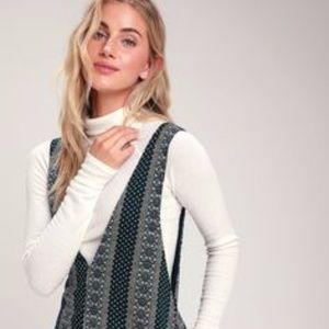 Perfect Condition Lush Adrianne Dark Teal Jumpsuit